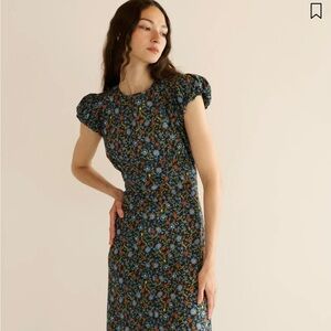 **NWT** Doen Rhodia dress in noir prairie de montagne (Doen XXL / US size 14)